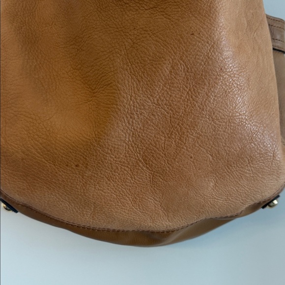 Liz Claiborne Brown Shoulder Bag with Gold Accents - Picture 3 of 10